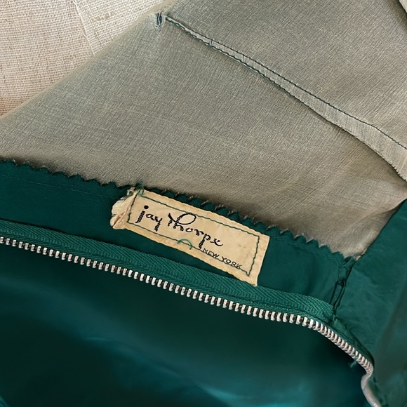 Vintage Emerald Green Dress and Jacket Set by Jay Thorpe of New York 1950’s - Picture 10 of 10